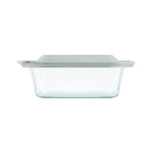 Pyrex? Deep 8 Square Glass Baking Dish with Sage Green Lid