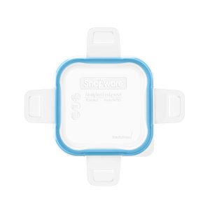 Snapware® Total Solution® Small Square Plastic Lid with Light Blue Seal