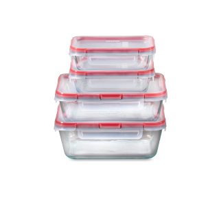 Pyrex? FreshLock? 8-piece Rectangular Glass Storage Set