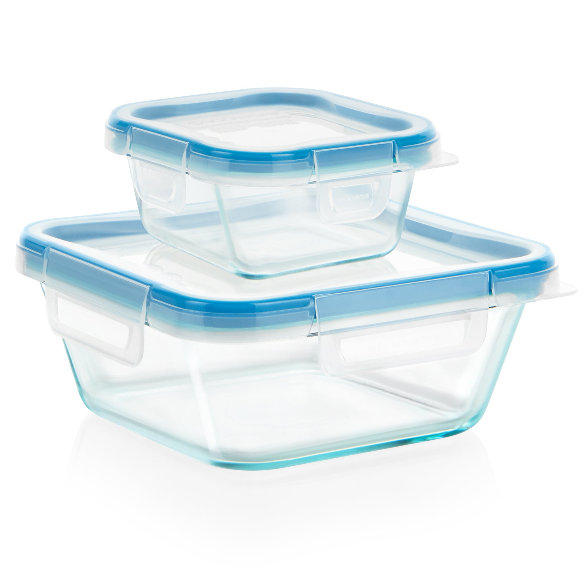 Snapware? Total Solution? Pyrex? Glass 4-piece Square Food Storage Value Pack