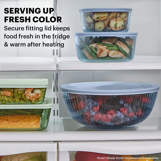 Pyrex Colors Sculpted Tinted 6-piece Mixing Bowl Set - Image 3