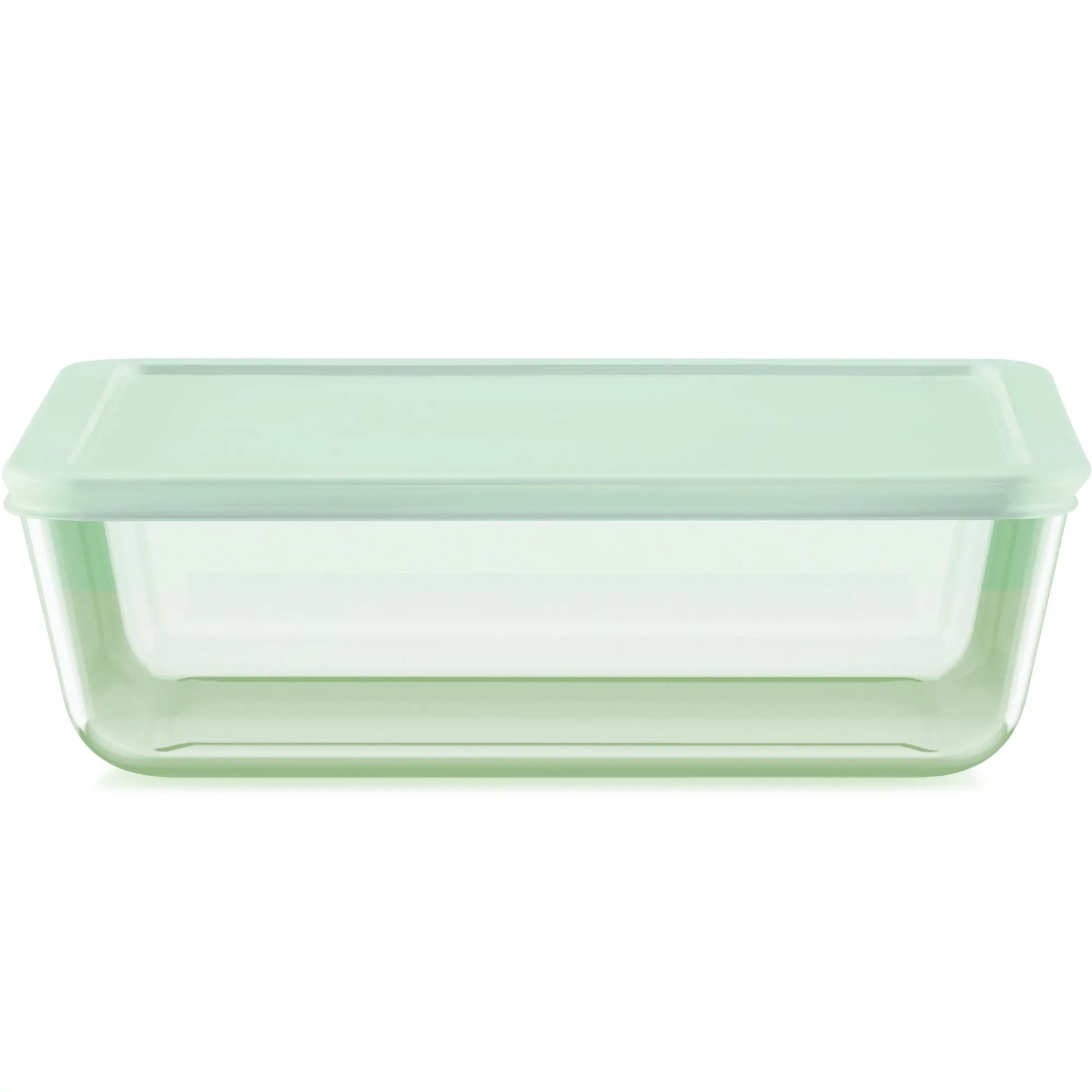 Pyrex Simply Store Tinted 11-cup Rectangle Storage with Green Plastic Lid