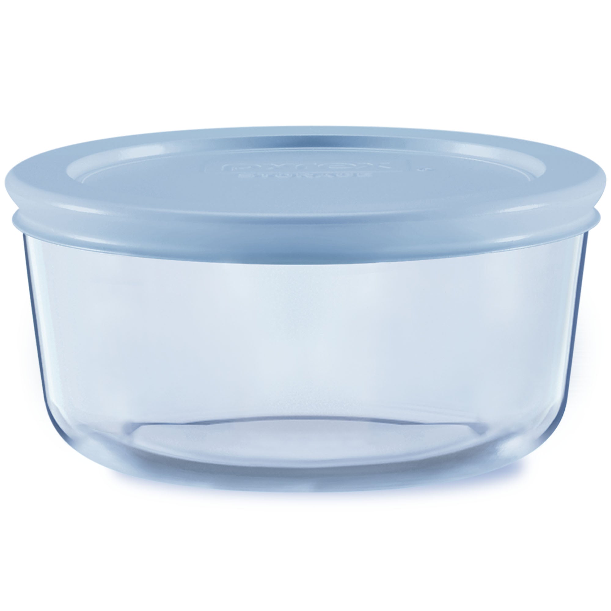 Pyrex Simply Store Tinted 2-cup Round Storage with Plastic Lid. Blue
