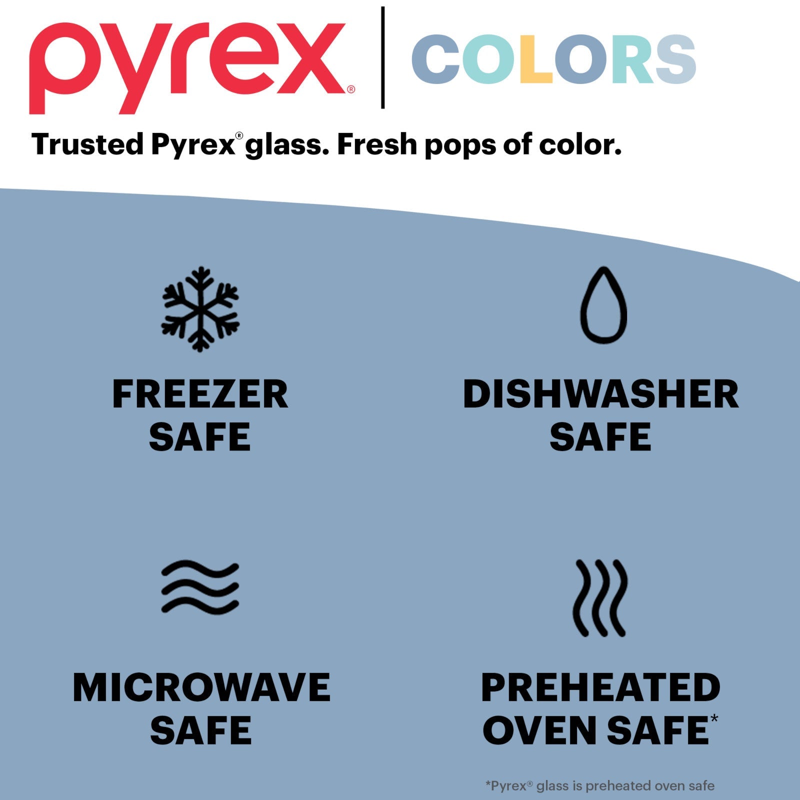Pyrex Simply Store Tinted 4-piece Rectangle Storage Set with Green Plastic Lids - Image 6