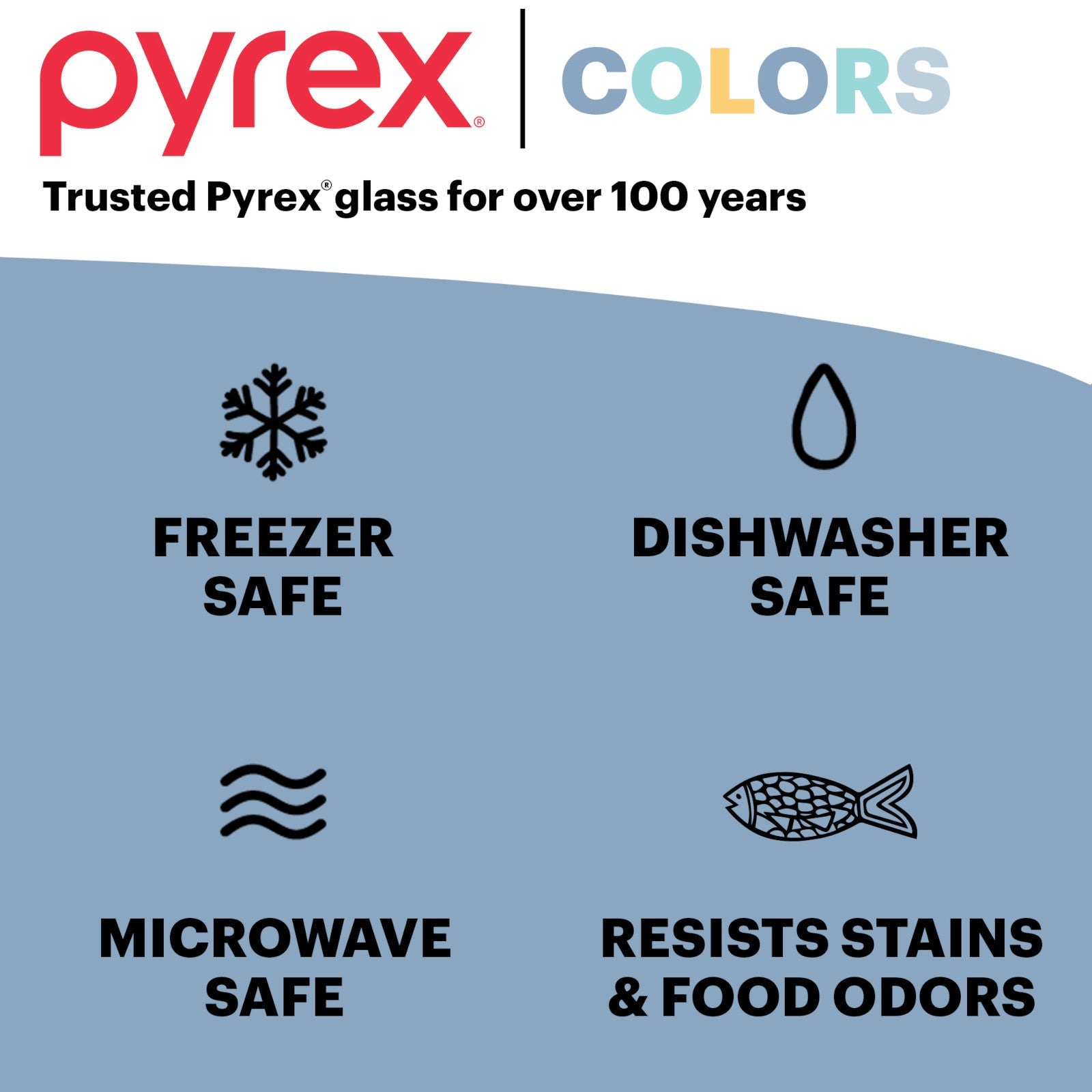 Pyrex Colors Sculpted Tinted 3-piece Mixing Bowl Set - Image 6