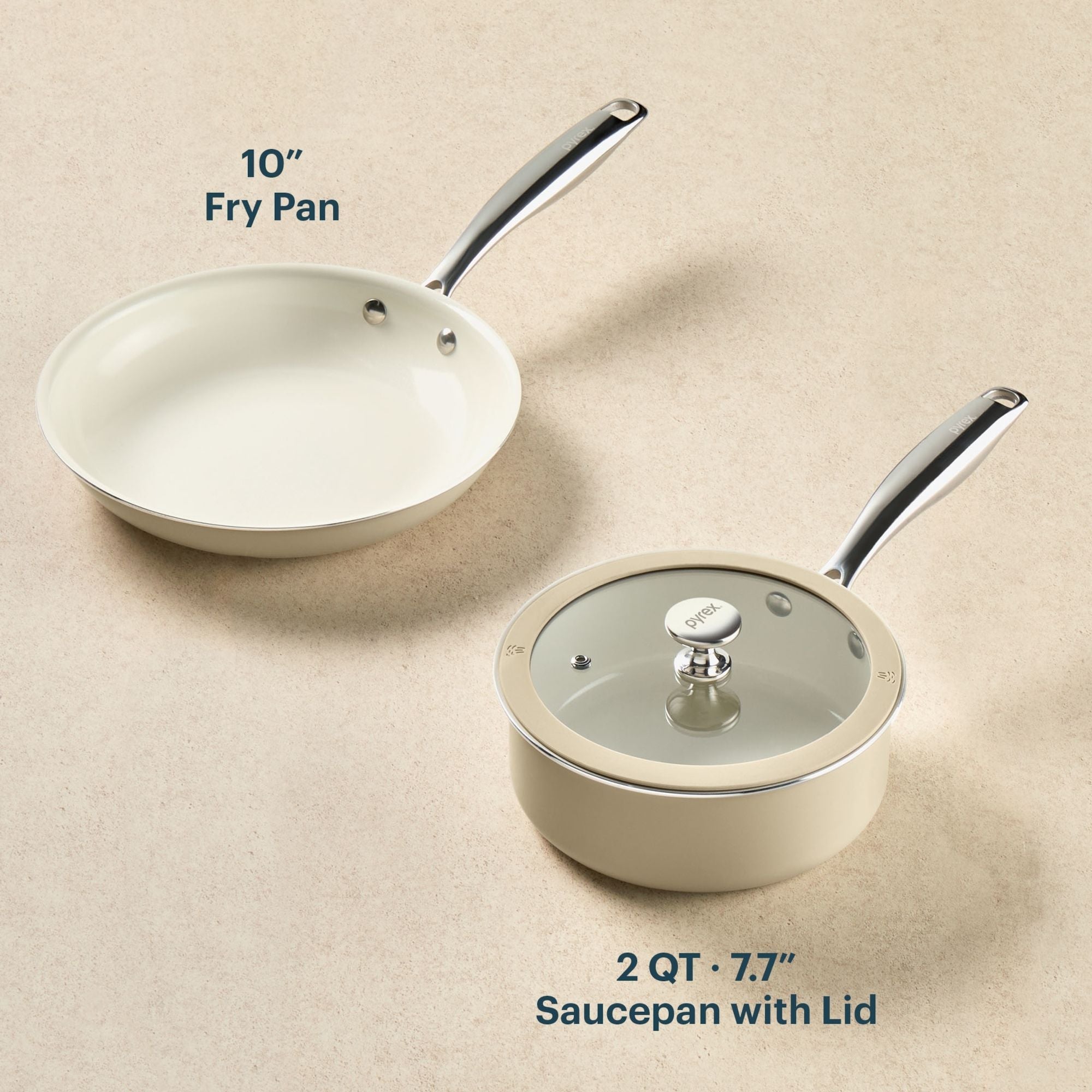 Pyrex? Ceramic Cookware 3-pc Set - Image 2