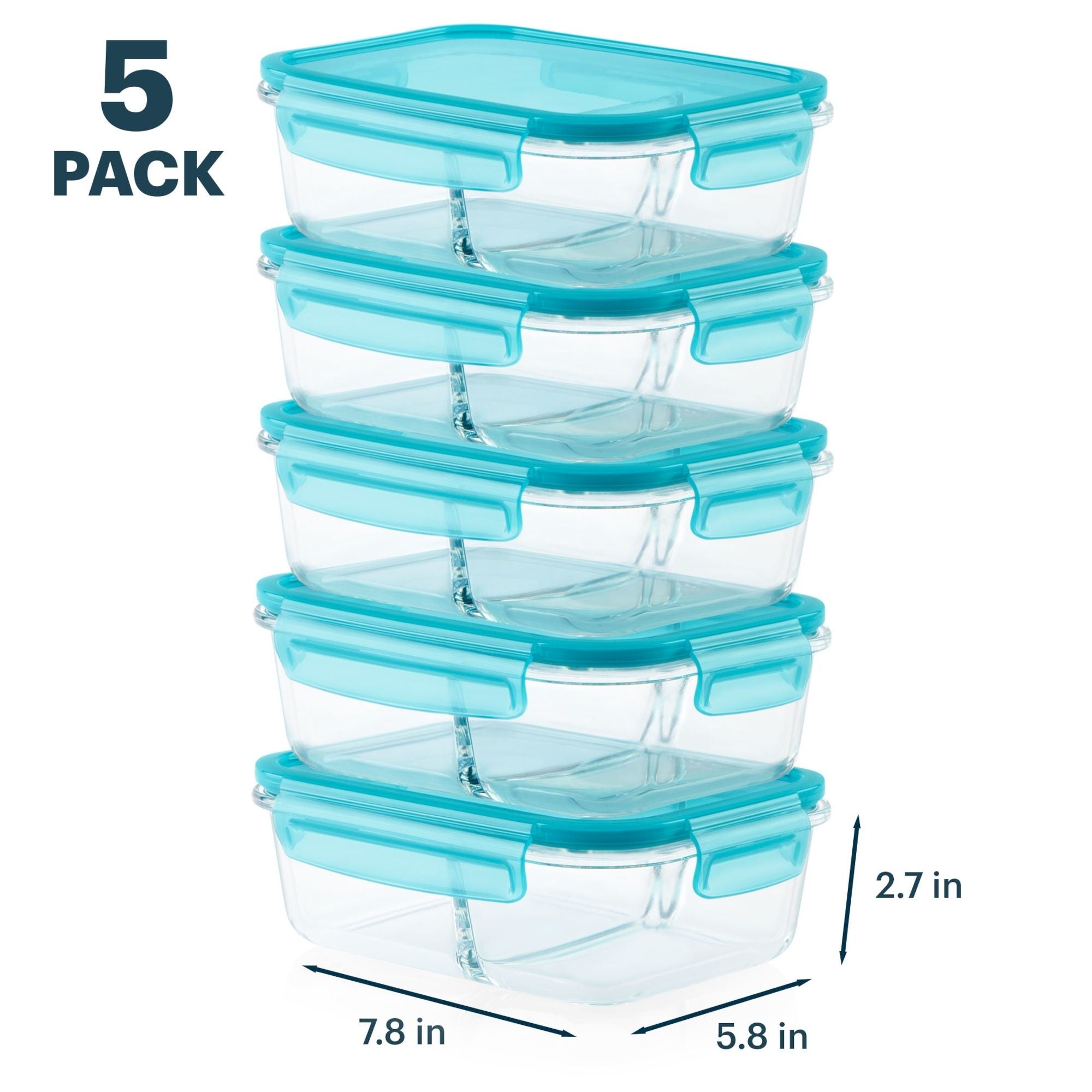 Pyrex? MealBox 10-Piece Divided Storage Set. 4 Cup - Image 3