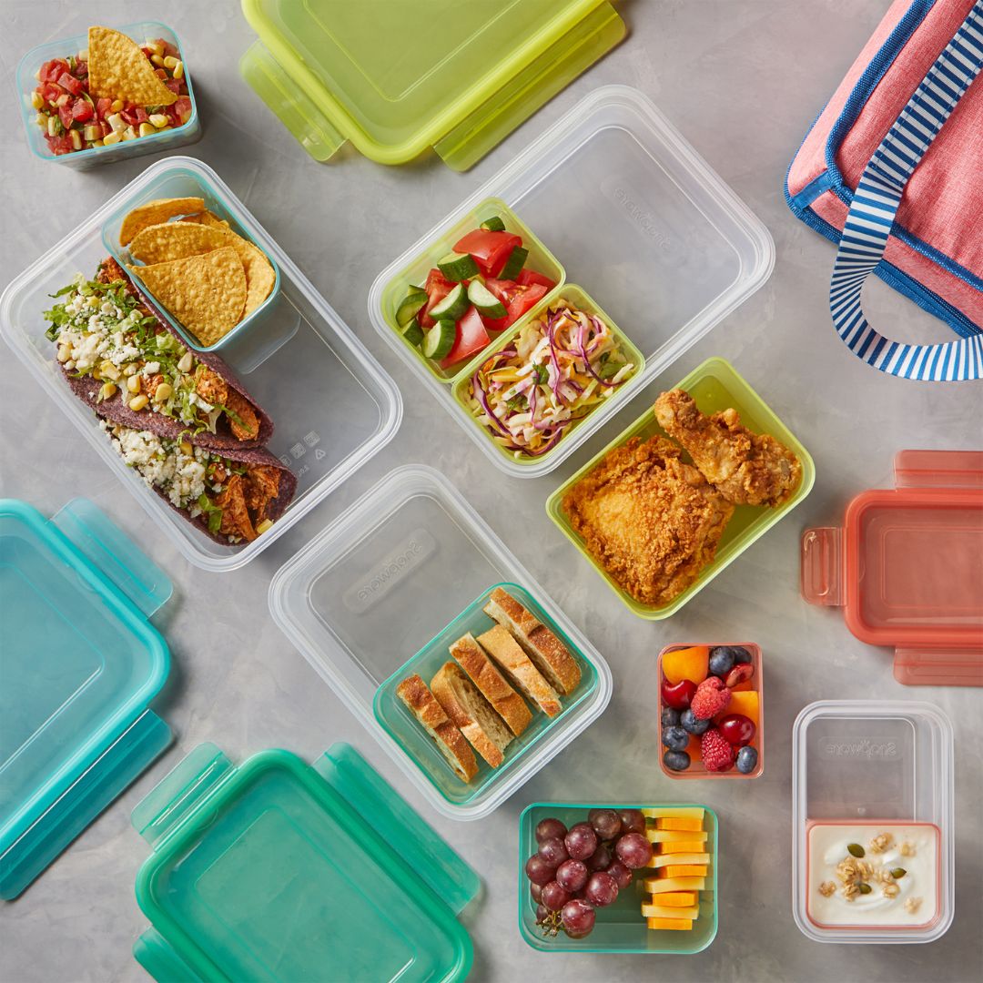 Snapware Meal Prep Divided: 4.6-cup Rectangle Storage Container. 2-Section - Image 5