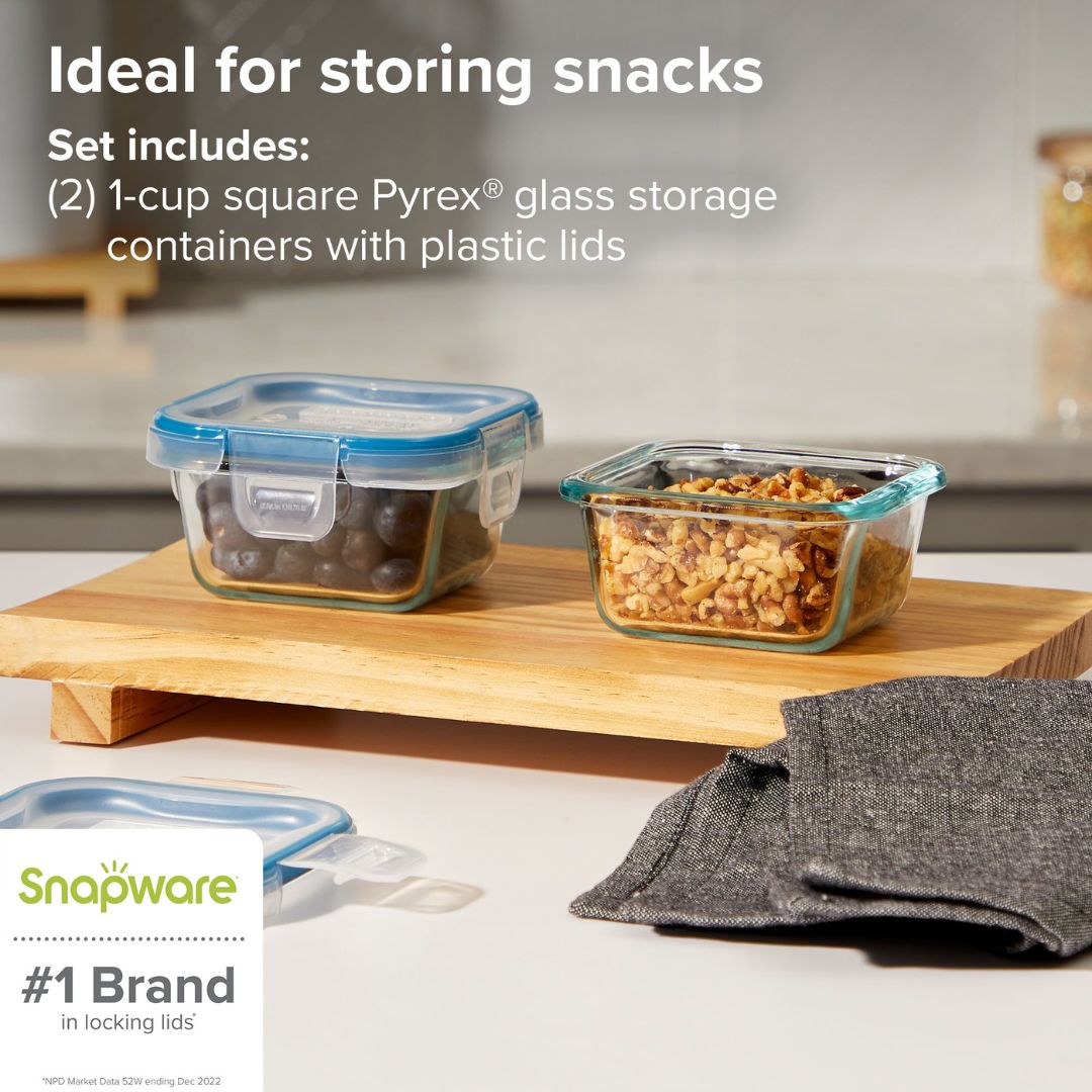 Snapware? Total Solution? Pyrex? Glass 6-piece Food Storage Value - Image 2