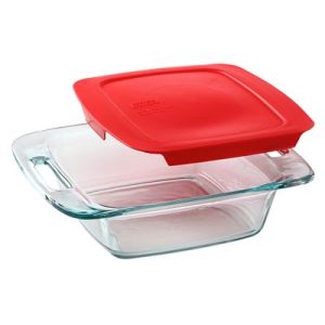 Pyrex® Easy Grab® 8 Square Glass Baking Dish with Red Lid